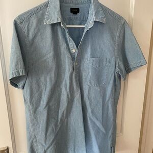 J. Crew Denim Blue Casual Button Down Shirt